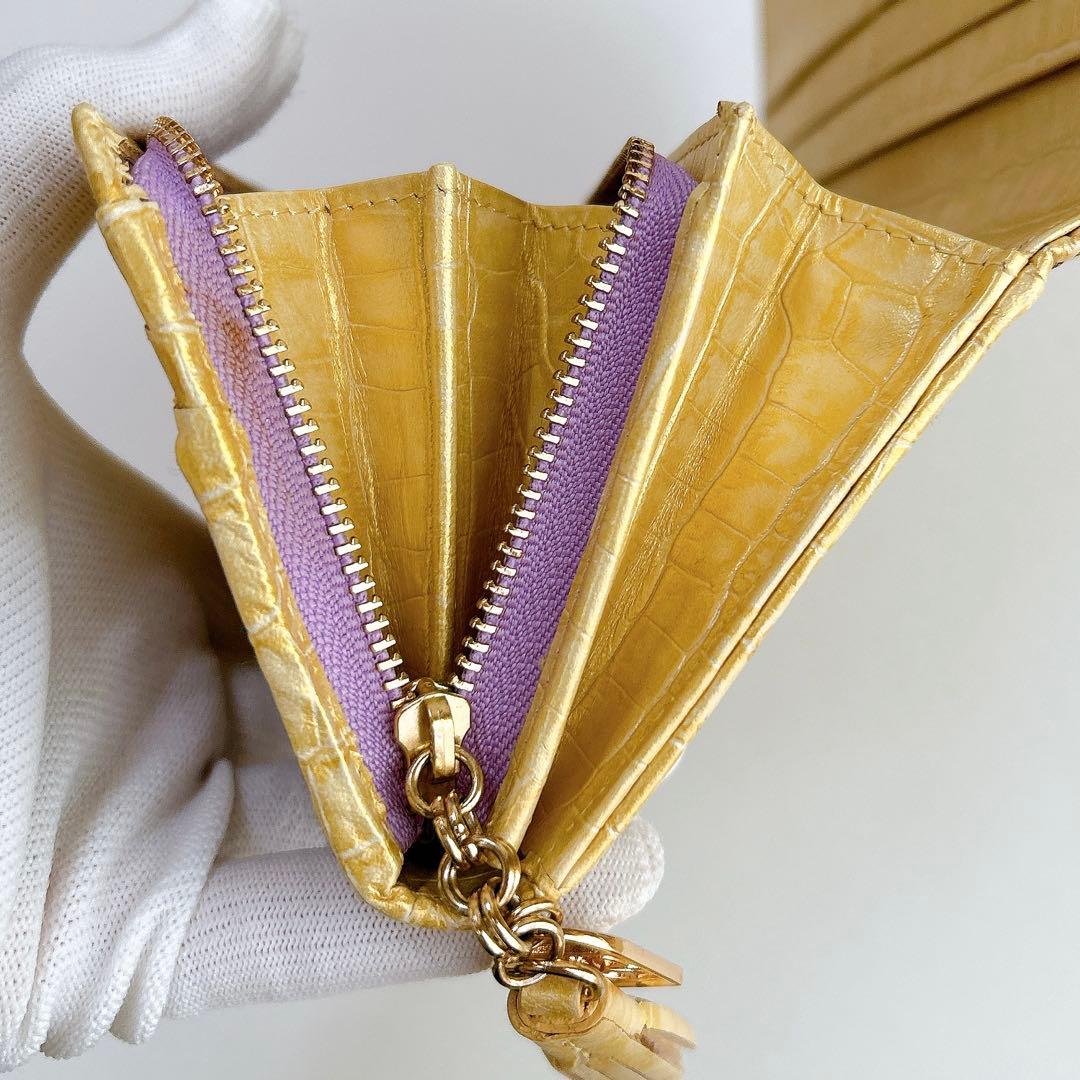 ほぼ未使用✨ シンクビー ゴールデンクリムト 長財布 接吻 スパンコール