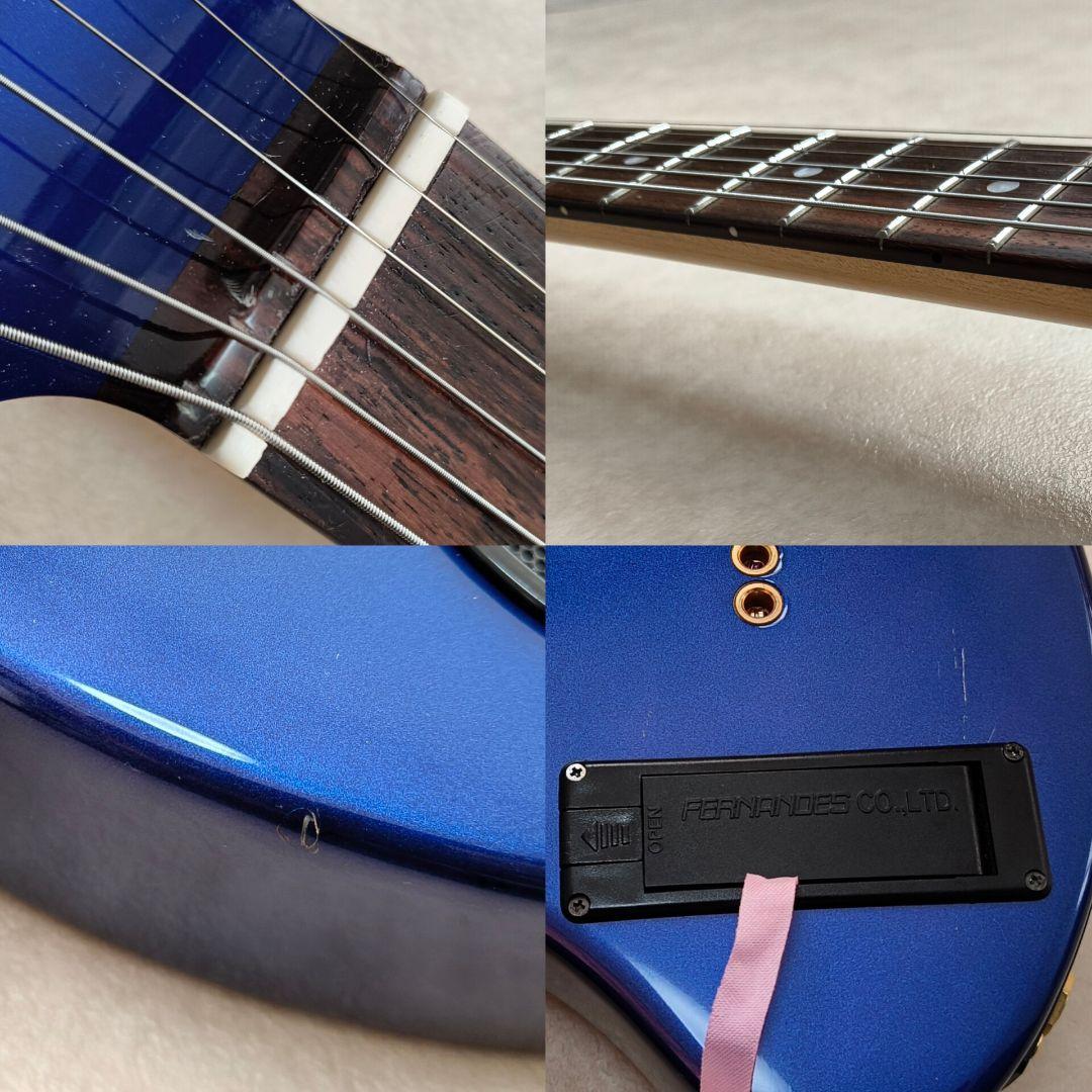 【美品】ZO-3C ブルー アンプ内蔵ギター オーバードライブSW付 専用ケース