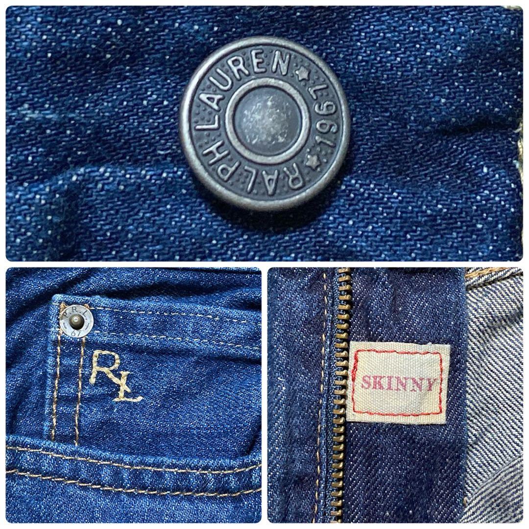 新品タグ付 POLO RALPH LAUREN SKINNY濃紺 ストレッチ