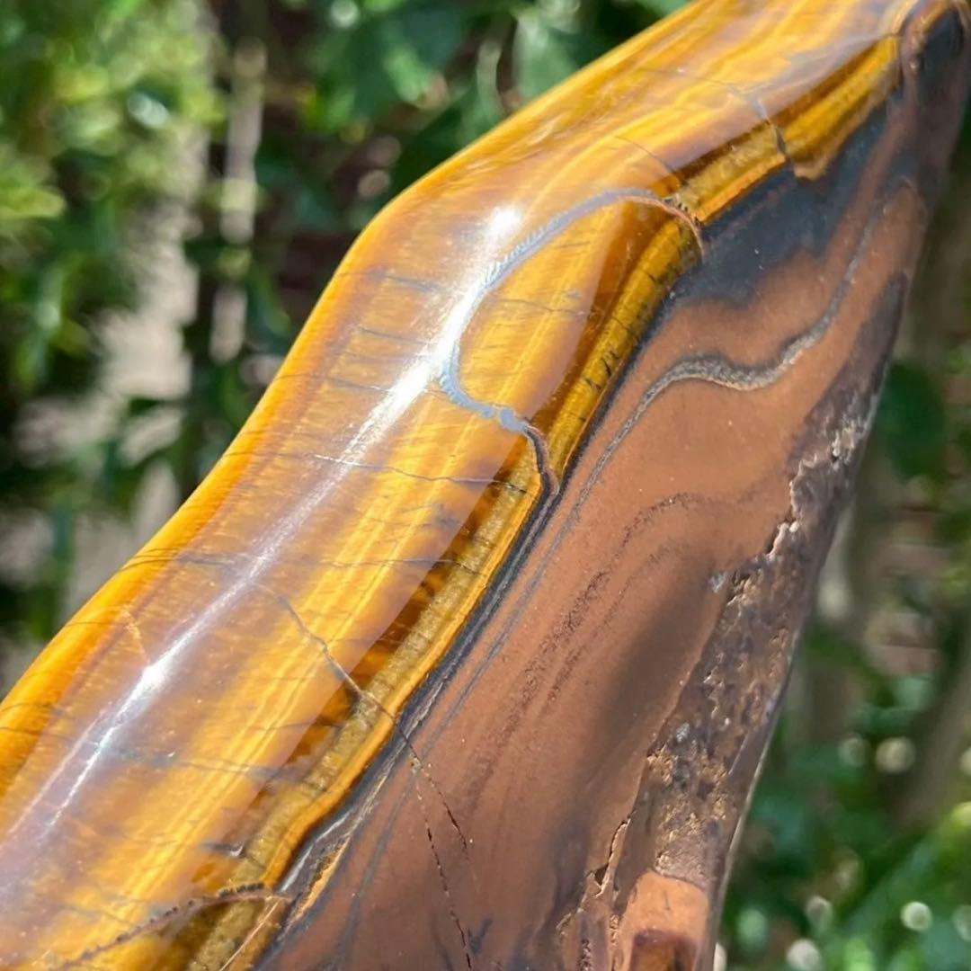 ☆超大型 激レアサイズ☆素敵な色合いと模様☆タイガーアイ 虎目石 原石 天然石