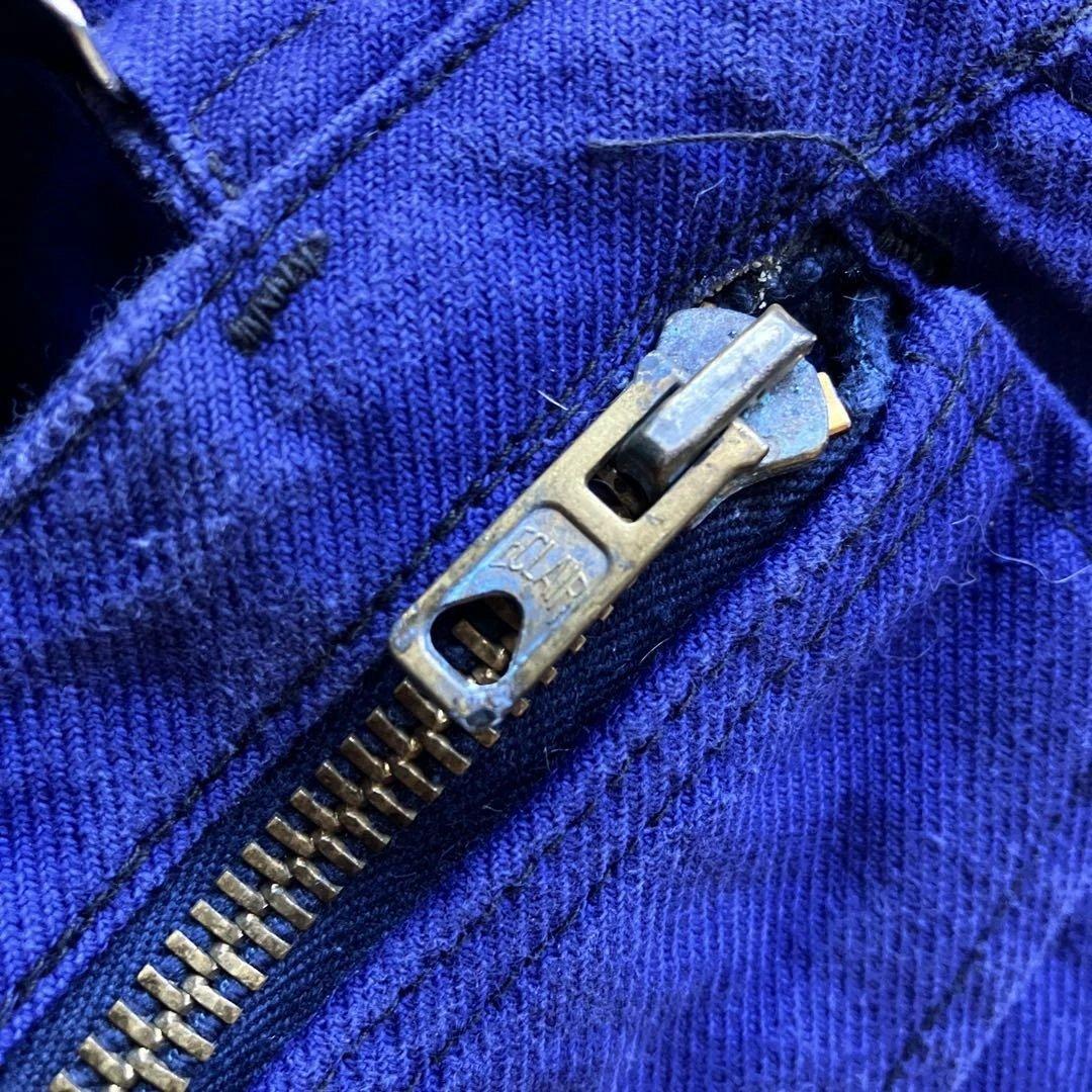 SOLIDA '60ヴィンテージコットンオーバーオールフレンチインクブルー44