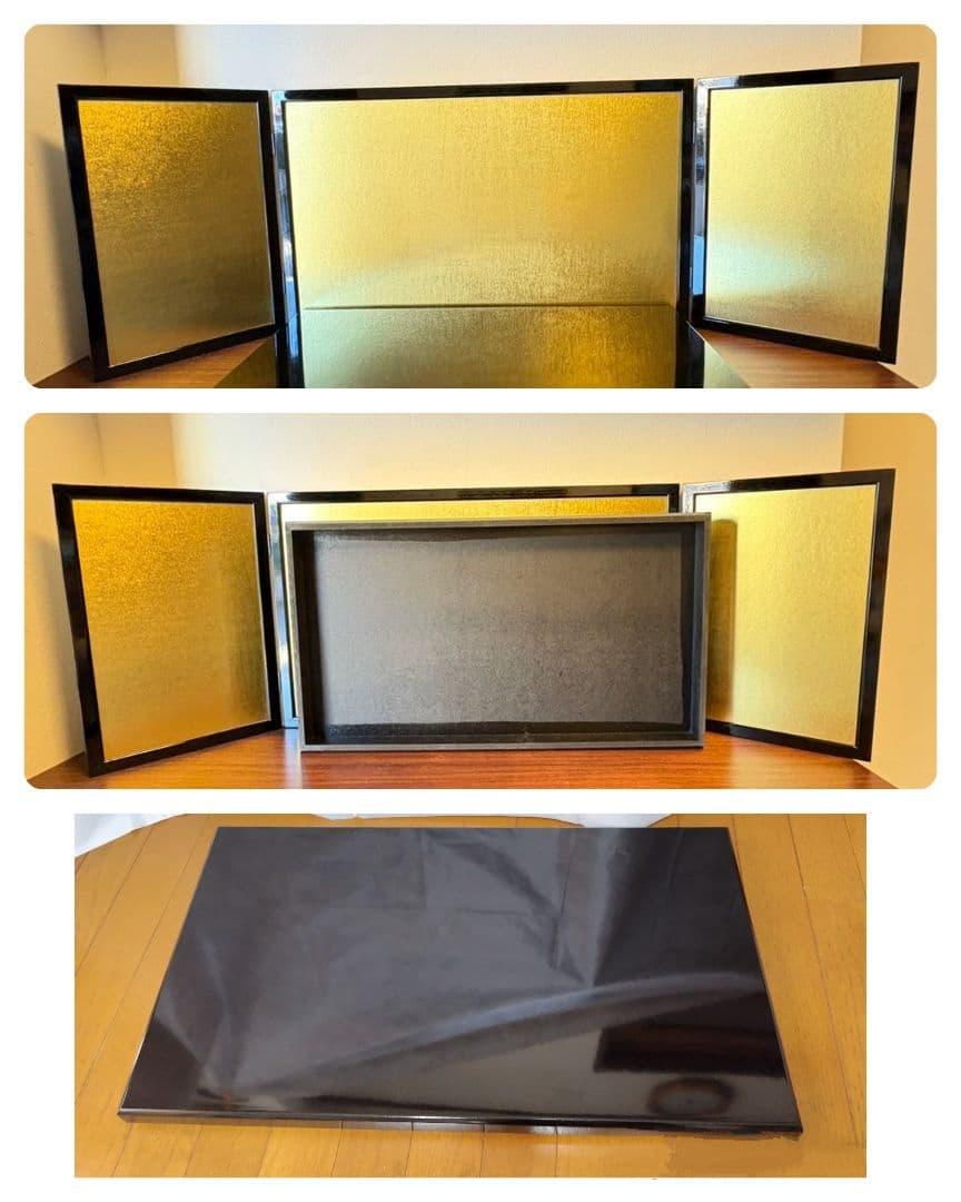 【真多呂作】男雛 女雛 セット/金屏風・飾台・台座・丸貝桶付き/送料無料