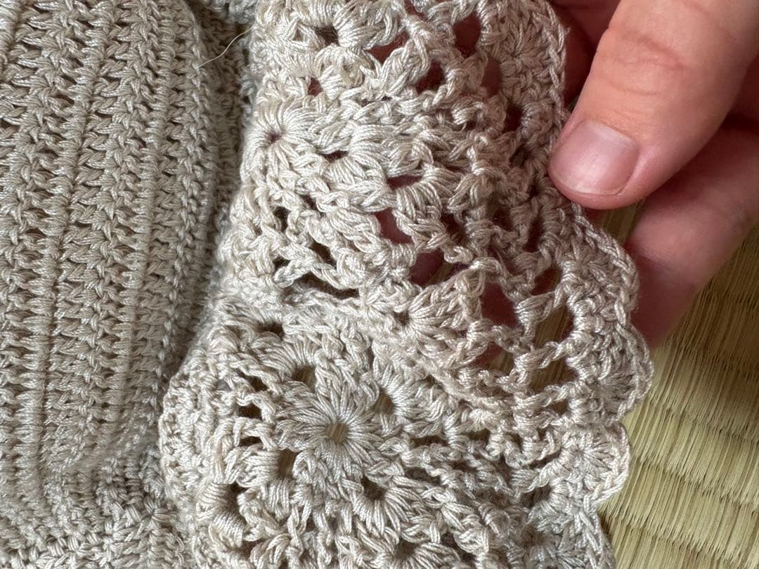 rienda Many way オフショルクロシェバンドゥ ビキニ　ベージュ　S