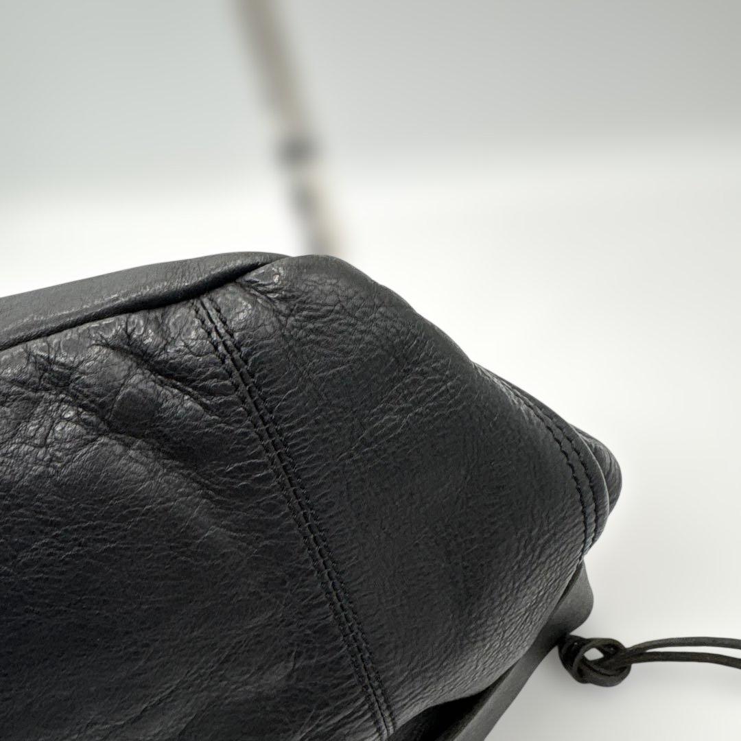 DIESEL レザー ミニボストンバッグ 黒 ショルダー 袋