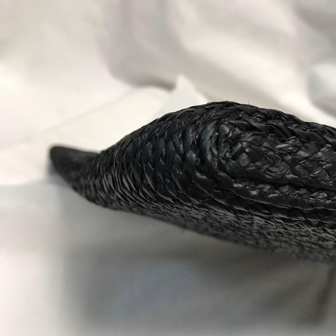 ヘレンカミンスキー パイソン型押し本革+ラヒィア　クラッチ　女優スタイル