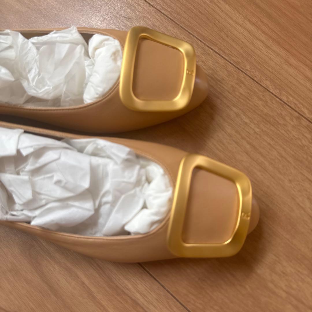 FABIOLUCCI ベージュ フラットシューズ 36.5