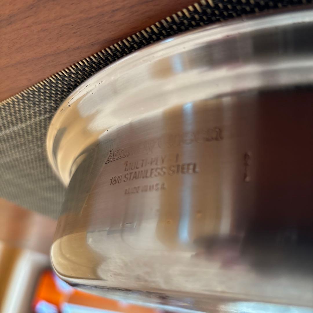 【MADE in USA】Amway Queen ステンレス鍋・フライパンセット