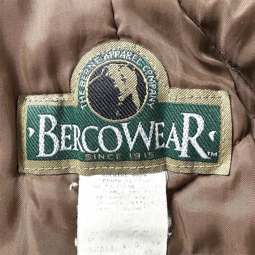 チョアコート ダックジャケット ブラウン S 襟コーデュロイ カバーオール