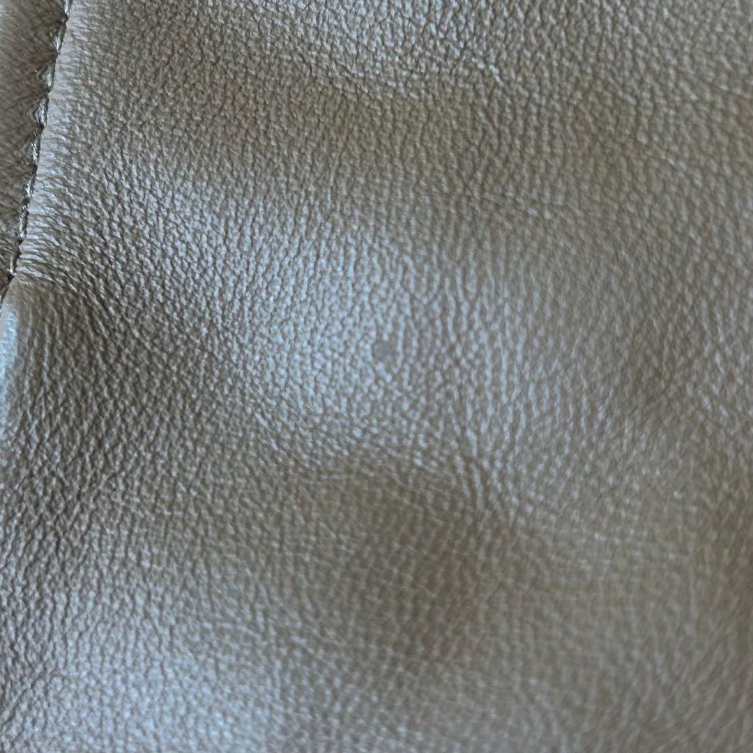 もりのがっこう ラムレザーノーカラージャケットブルゾン キャメル