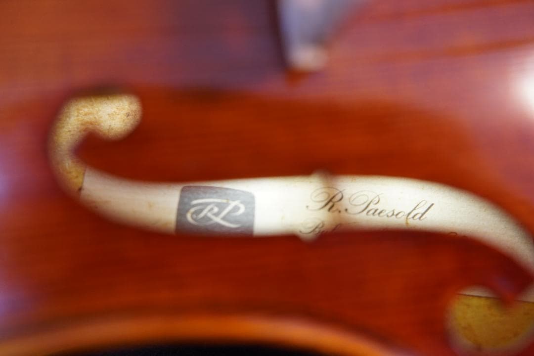 KT様　ローデリヒ　ペゾルト　バイオリン Paesold 806 4/4 ☆5