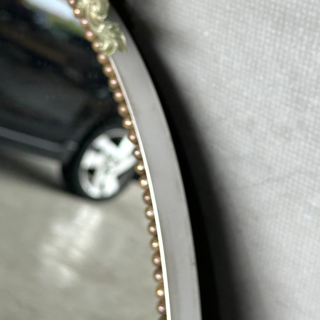 ✦豪華装飾✦ 楕円ヴィンテージ大型ミラー 貴族風 ロココ調デザイン　バロック調