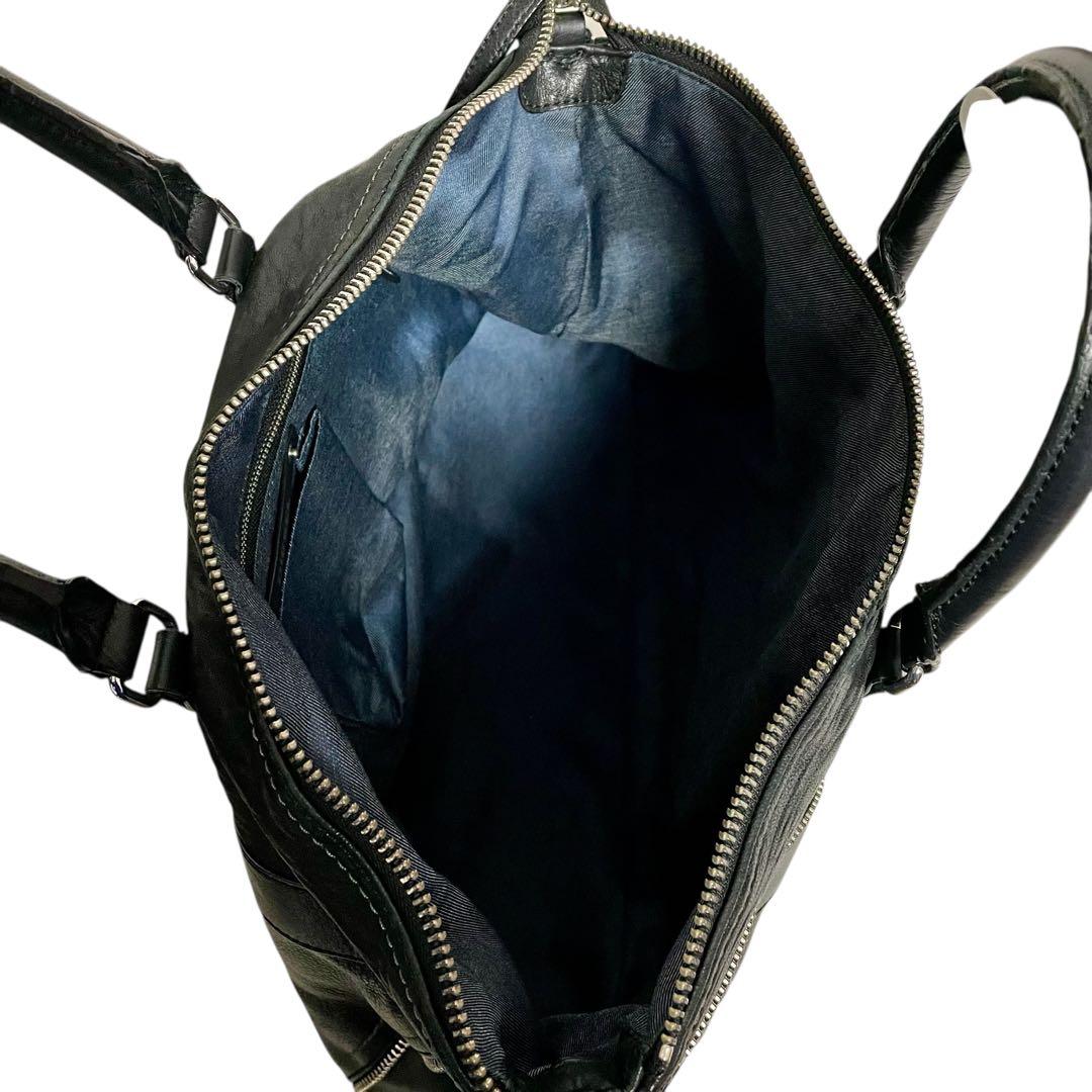 ✨極美品✨ DIESEL 2way ショルダーバッグ ジッパーデザイン A4収納