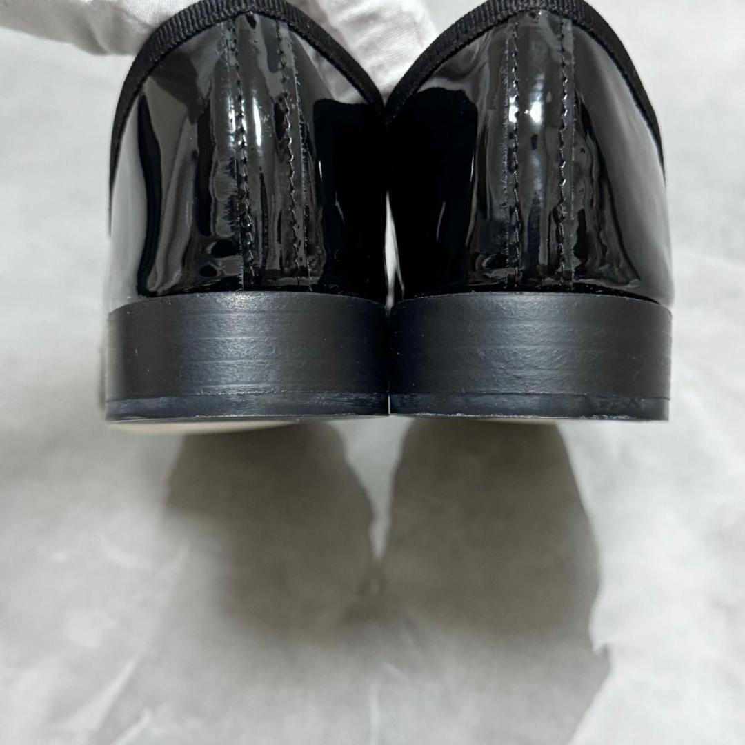極美品 レペット マイケル ローファー エナメル 黒 36.5 23 フラット