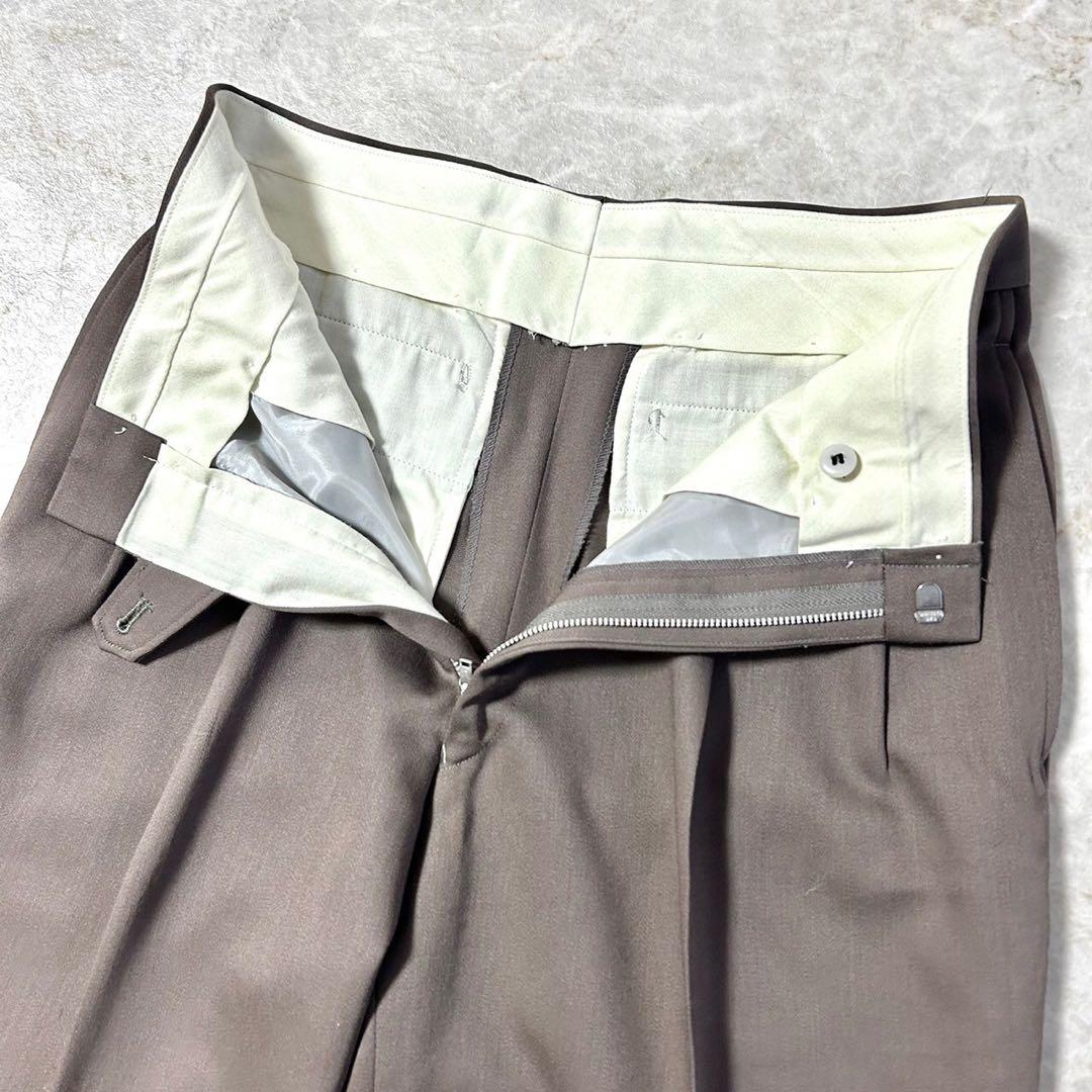 レトロ 茶色 ブラウンカラー ウール ダブル セットアップ スーツ 成人式