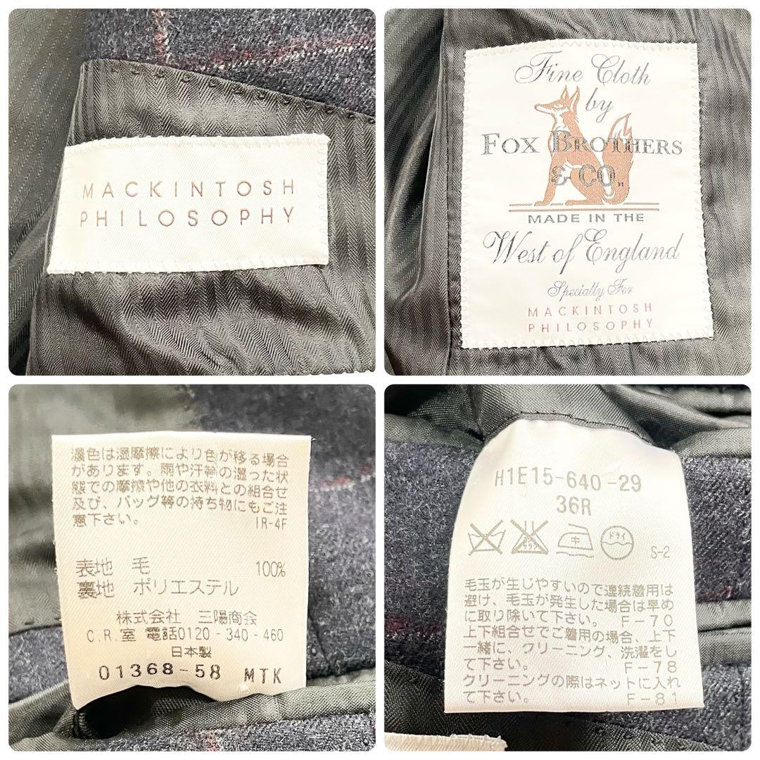 【未使用級】マッキントッシュフィロソフィー×FOX BROTHERS 希少 36