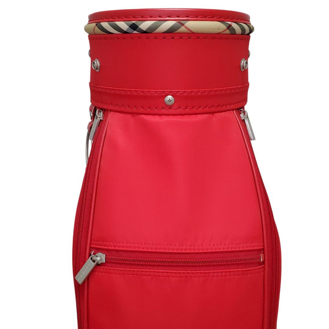 希少 BURBERRY キャディバッグ レッド