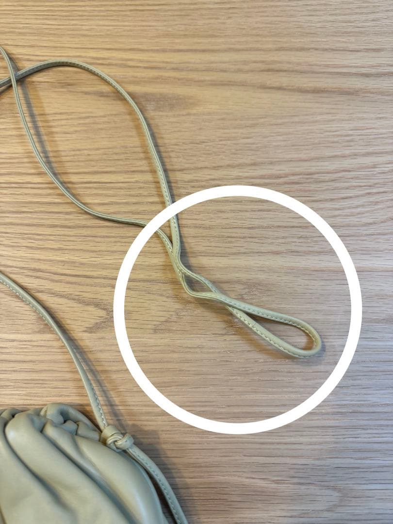 【BOTTEGA VENETA】　ボッテガ　バッグ　ミニ ザ・ポーチ　タピオカ