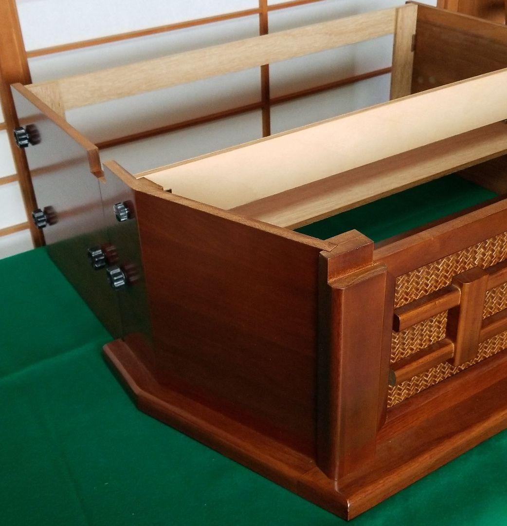 五月人形　着用鎧台　桐六角