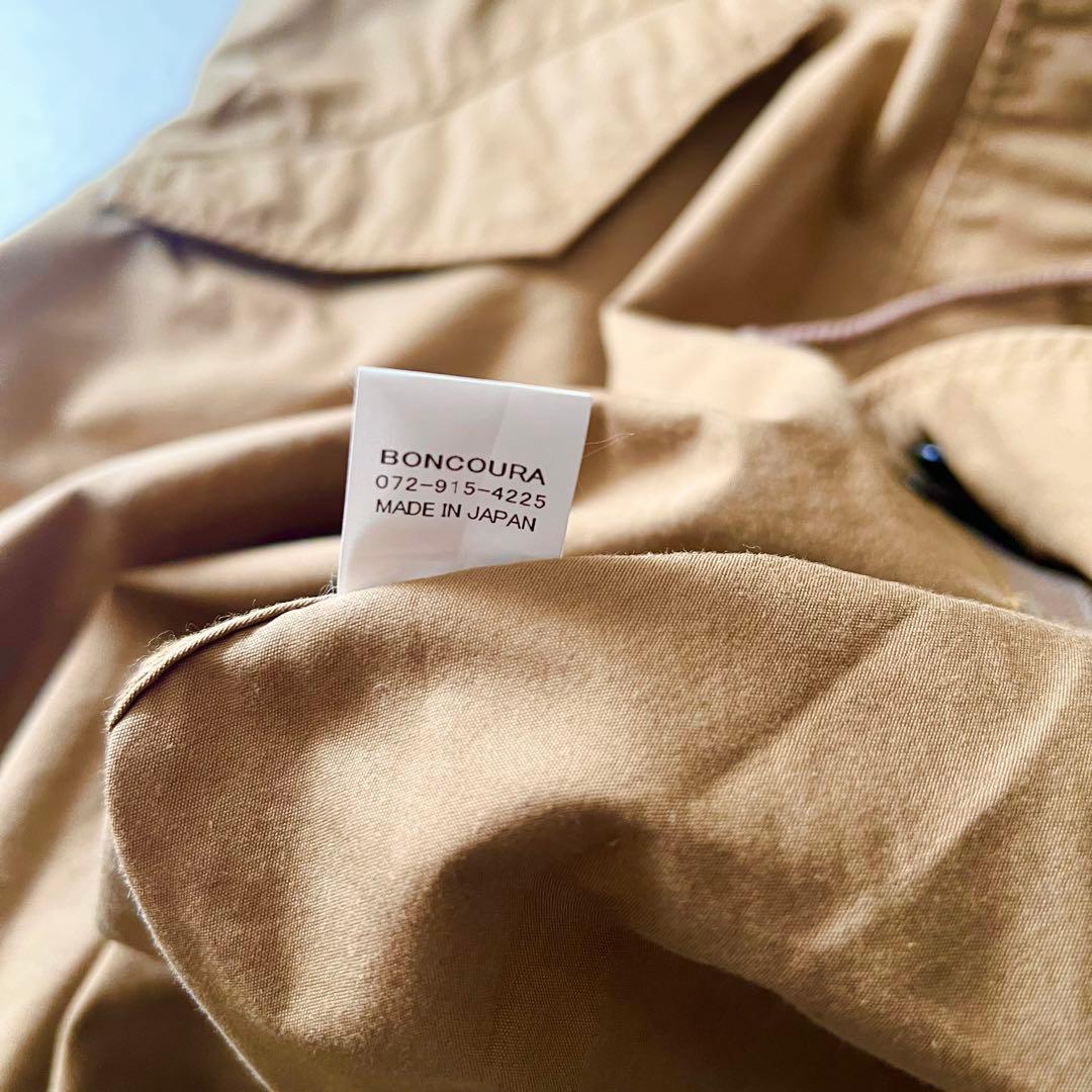 美品 ボンクラ モッズコート ミリタリー ブラウン ベージュ 38 ロング