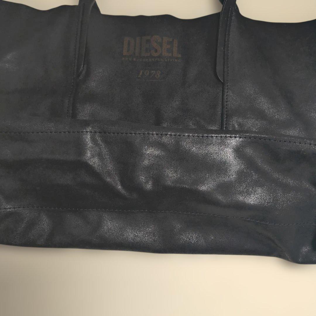 DIESEL ブラック トートバッグ ポーチ付き