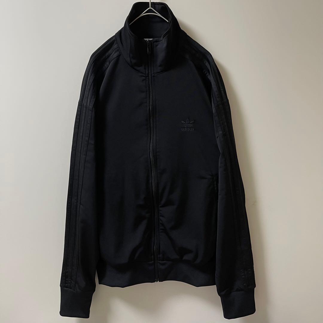 新3XL】アディダスオリジナルス　トラックジャケットトップ黒ブラックadidas