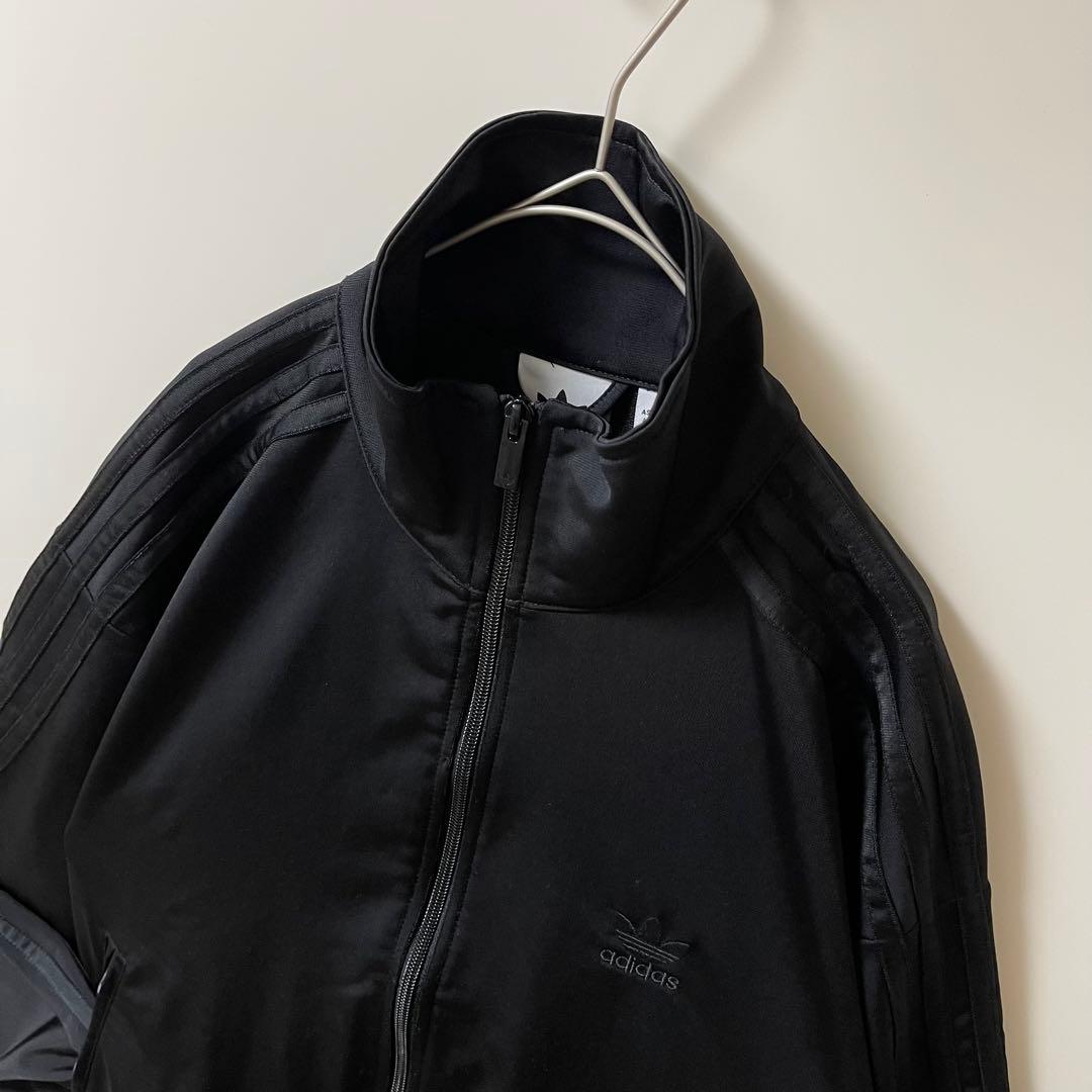 新3XL】アディダスオリジナルス　トラックジャケットトップ黒ブラックadidas