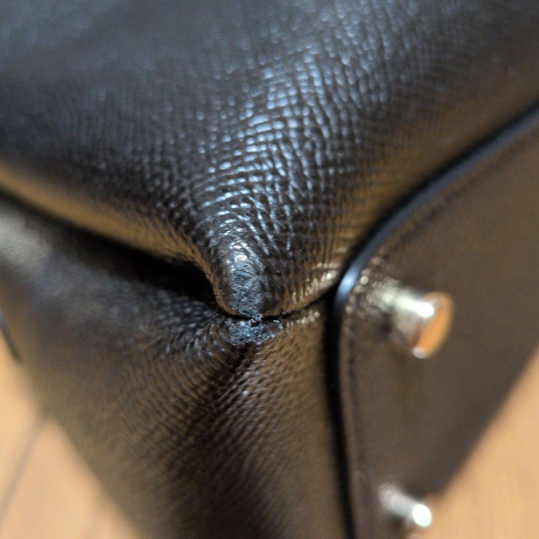 COACH ブラック レザー ショルダーバッグ　【再値下げしました】