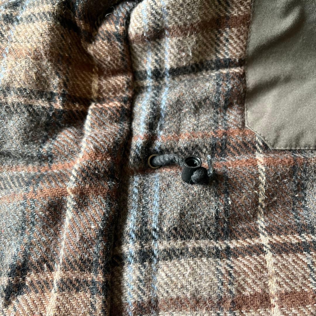 【美品】LONDON FOG ハンティングジャケット コーデュロイ襟 裏地 茶