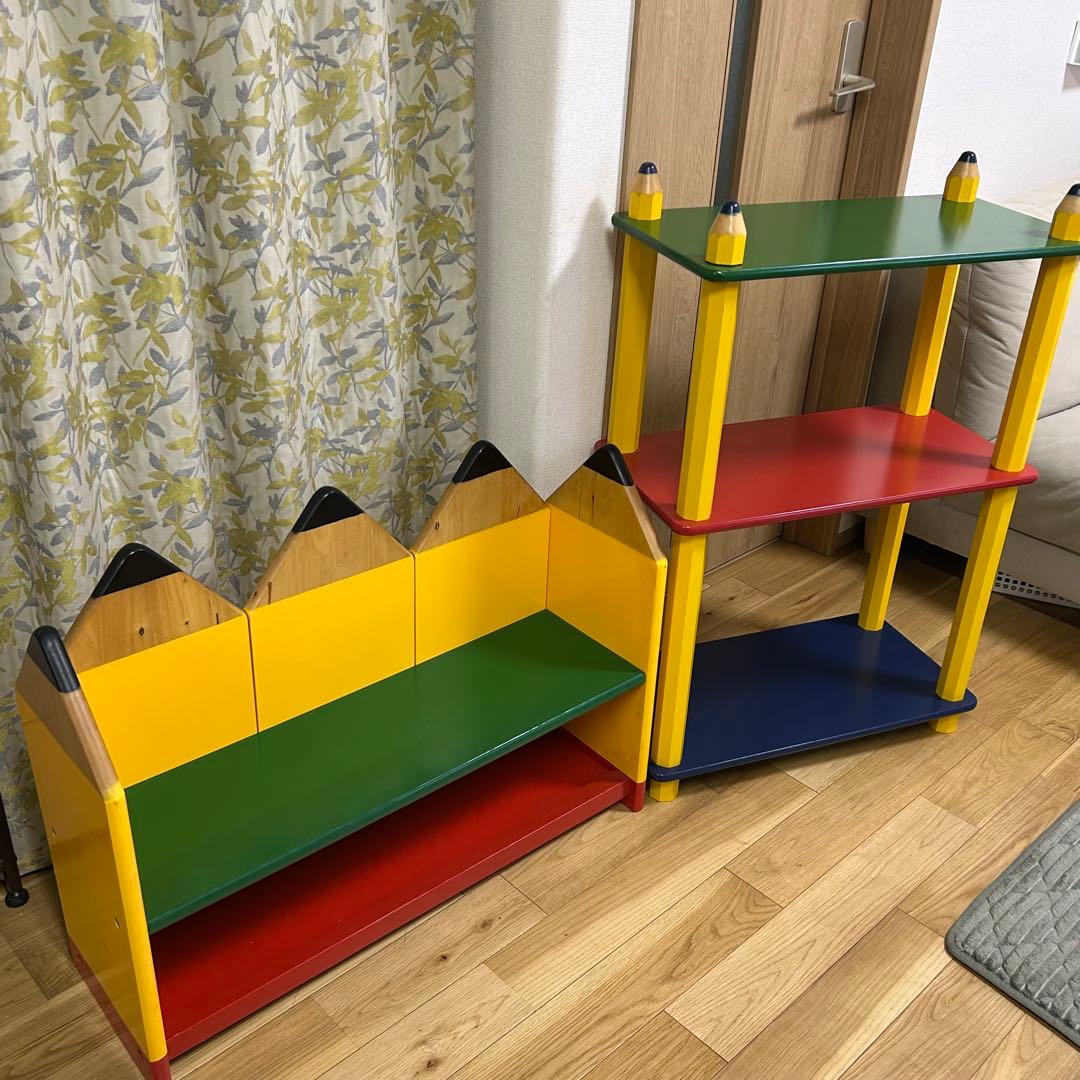 ピエール・サラ風　ペンシルシェルフ　2個セット　鉛筆　子供部屋　キッズスペース