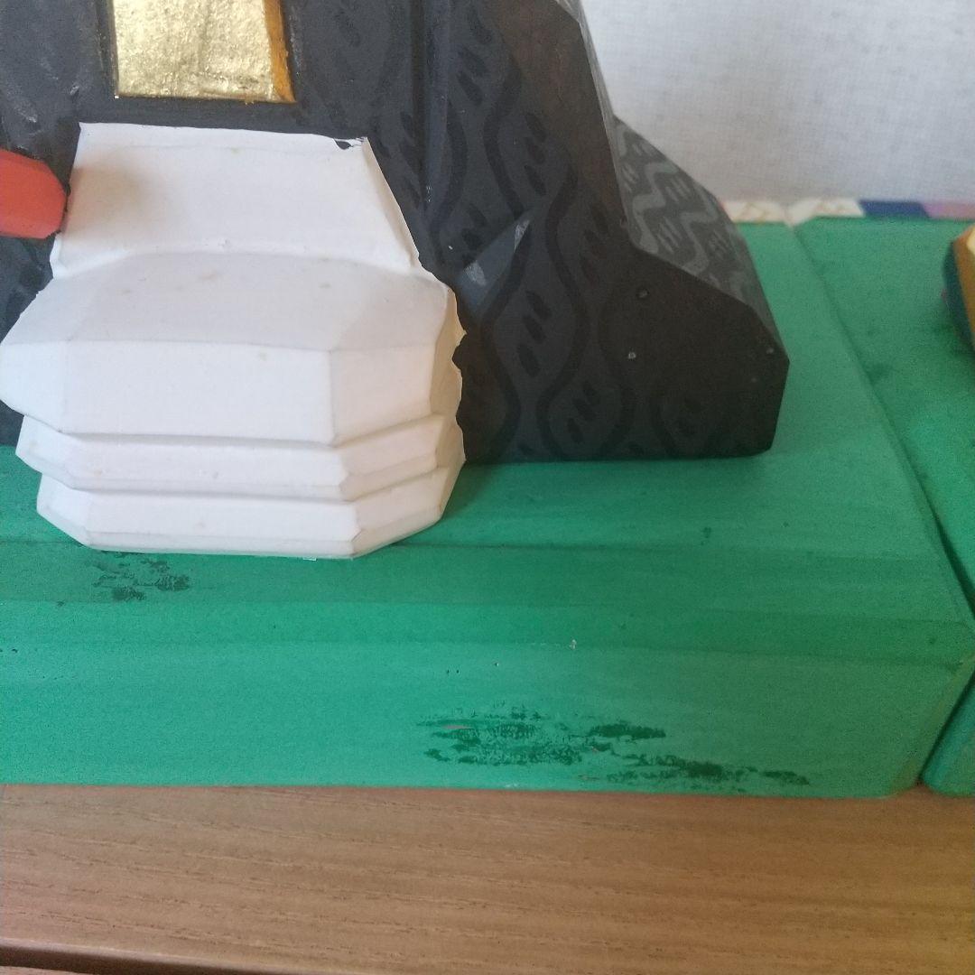 南部神泉 奈良一刀彫 雛人形 雛飾り 一刀彫 木製 金彩 かわいいお顔