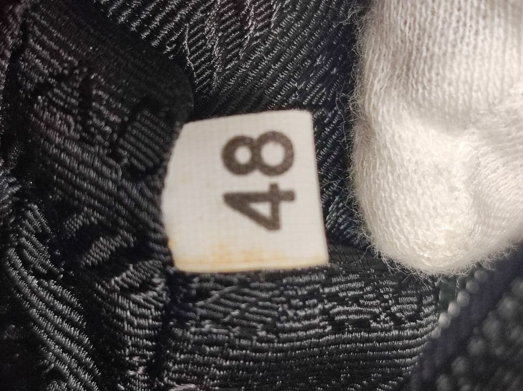 美品 PRADA Tessuto Catena ブラックハンドバッグ