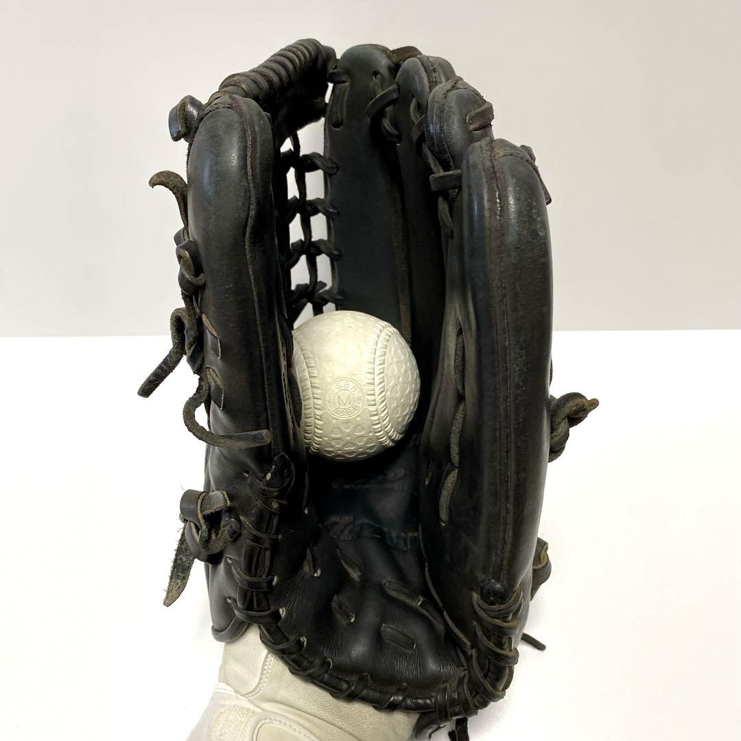 ✨良品✨ミズノプロ　グローブ　軟式　外野用　大人用　右投げ　ビッグM