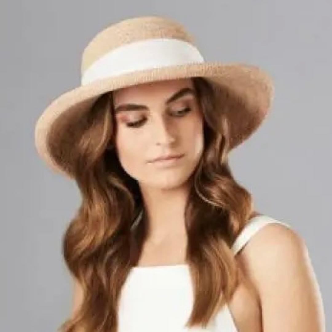 美品✨ヘレンカミンスキー✨ラフィア✨リボン