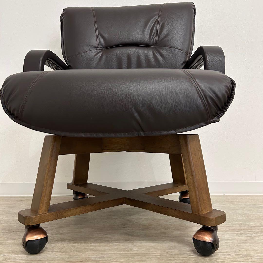 展示品★ハイタイプコタツ用椅子 チェア ダイニングコタツ 回転椅子 キャスター付