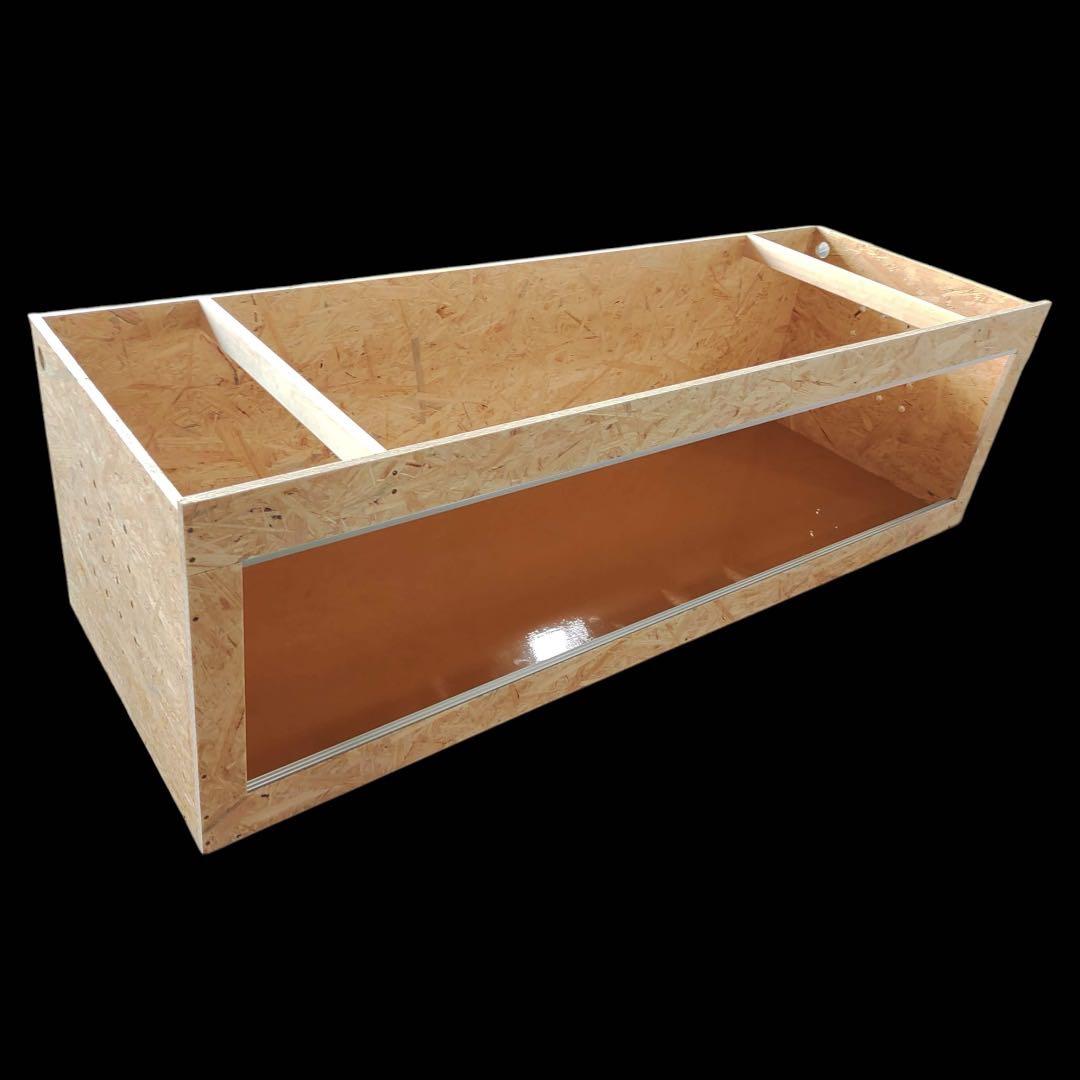 爬虫類ケージ 125×45×45㎝ 化粧板貼り　金網②箇所