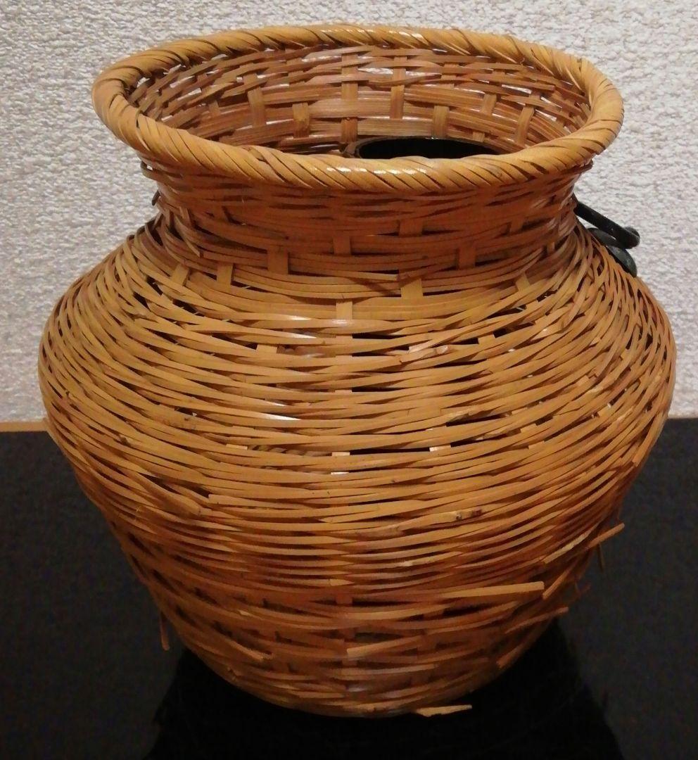 惺斎書付　楽々斎？作　花籠　共箱　茶道具