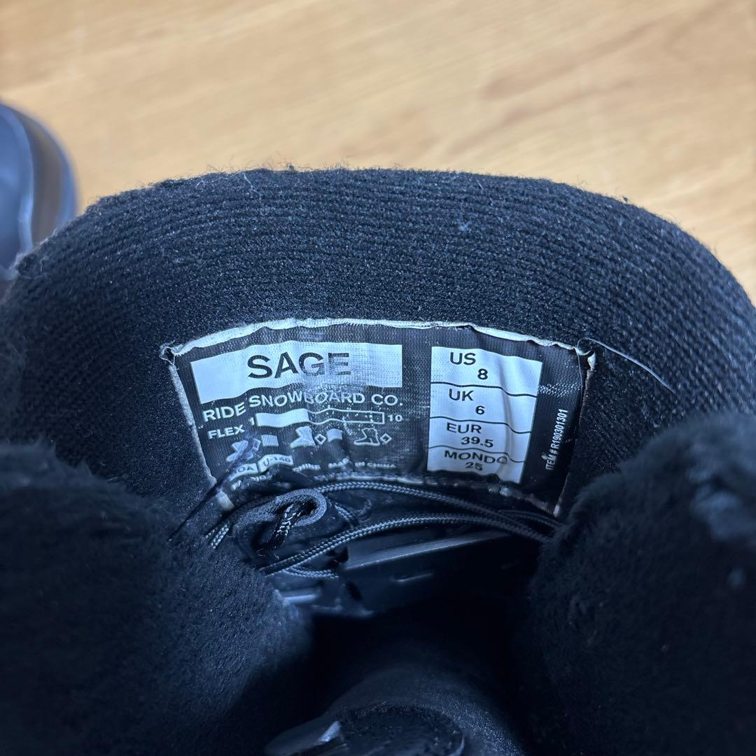 Ride Sage 25cm BOAブーツ　スノーボードブーツ レディース