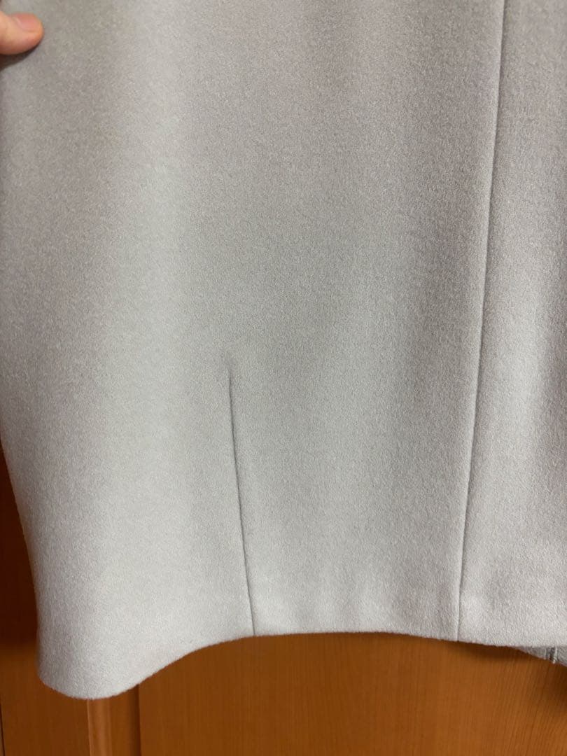 いさく様UNTITLED 【STORY掲載】カシミヤ混ノーカラー コクーンコート