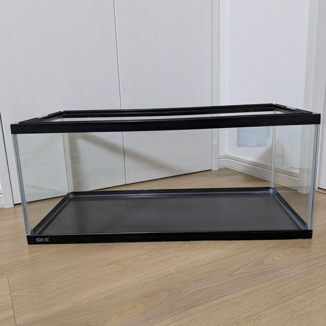 GEX水槽セット 60cmLOW水槽上部フィルター エアーポンプ スリムライト等