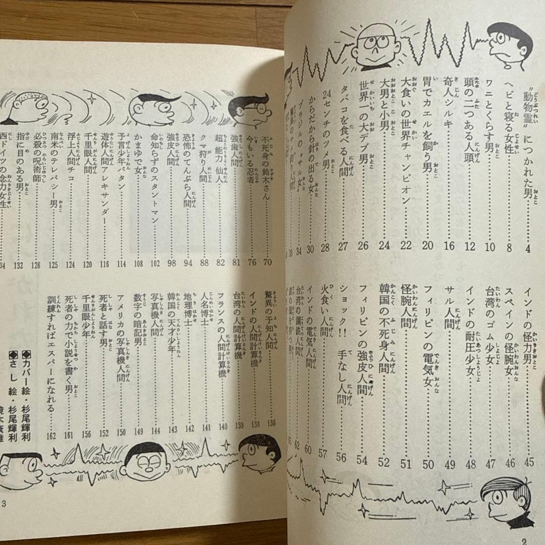 初版 びっくり人間百科 決定版写真画報シリーズ 昭和49年発行 中岡俊哉