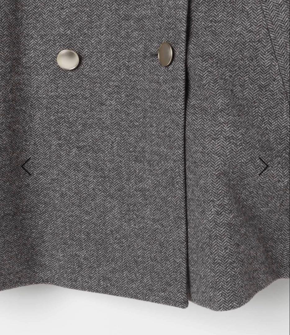 今期完売品★軽やかストレッチ襟2WAY ミドルコートL /GLOBAL WORK