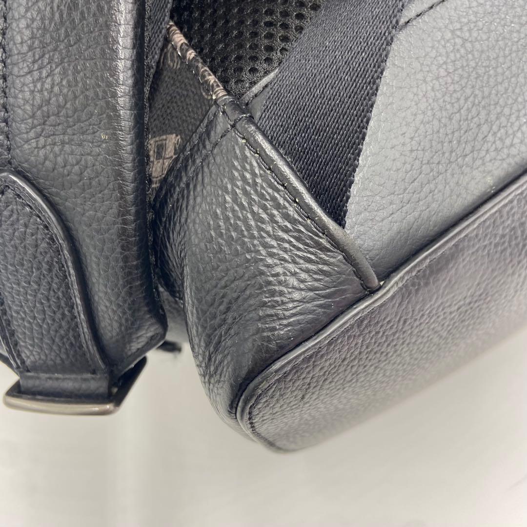 美品✨ コーチ ハドソン 馬車柄 バックパック レザー PVC 黒 89897