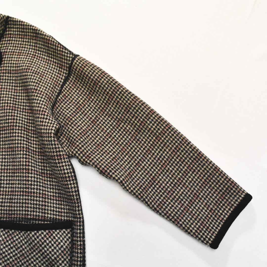 【上質】 日本製 ルボー Le Beau リバーシブル ウールコート ♪