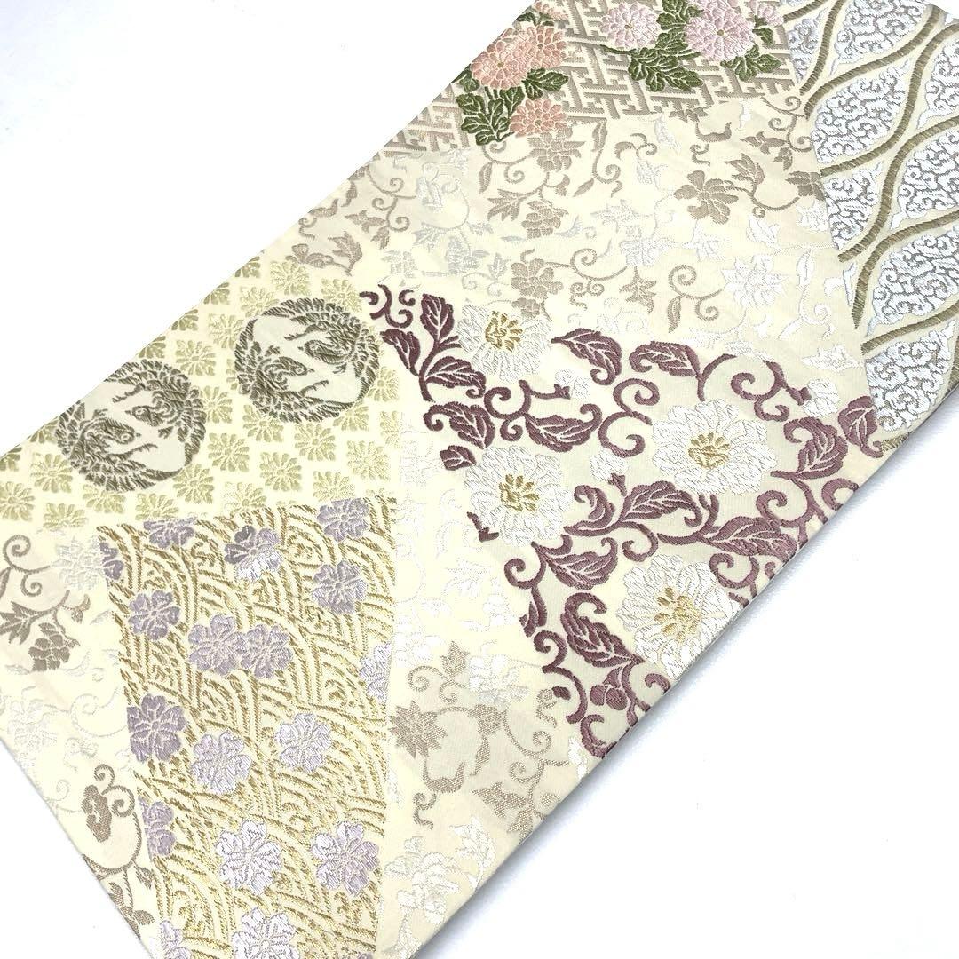 専用帯5083 ●さが美扱い 高級 正絹 全通全景 御印華唐織 両面全通 袋帯