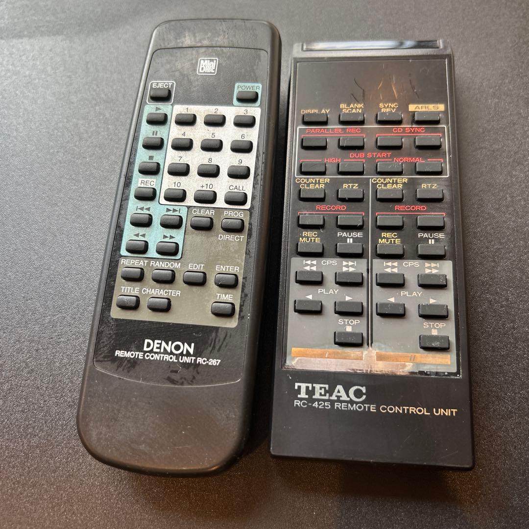 ジャンク　TEAC W-6000R DENON DMD-800 オーディオ機器