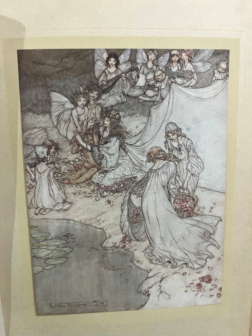 No.305アンティーク洋書 古書　アーサー·ラッカム　真夏の夜の夢　妖精