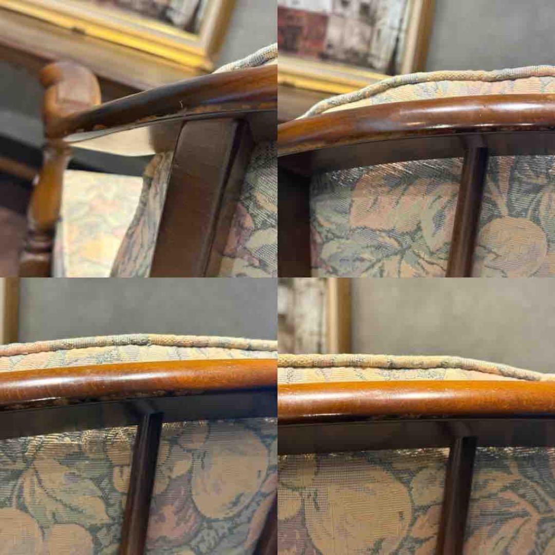 ②karimoku カリモク　アームチェア　ダイニングチェア　キャスター付　nZ