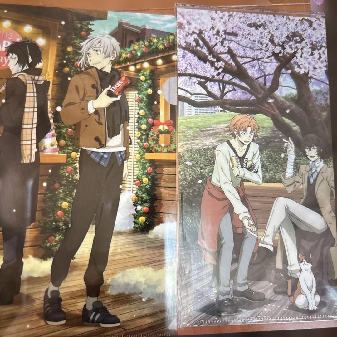 文豪ストレイドッグス 太宰治　芥川龍之介　クリアファイル 18枚 森永