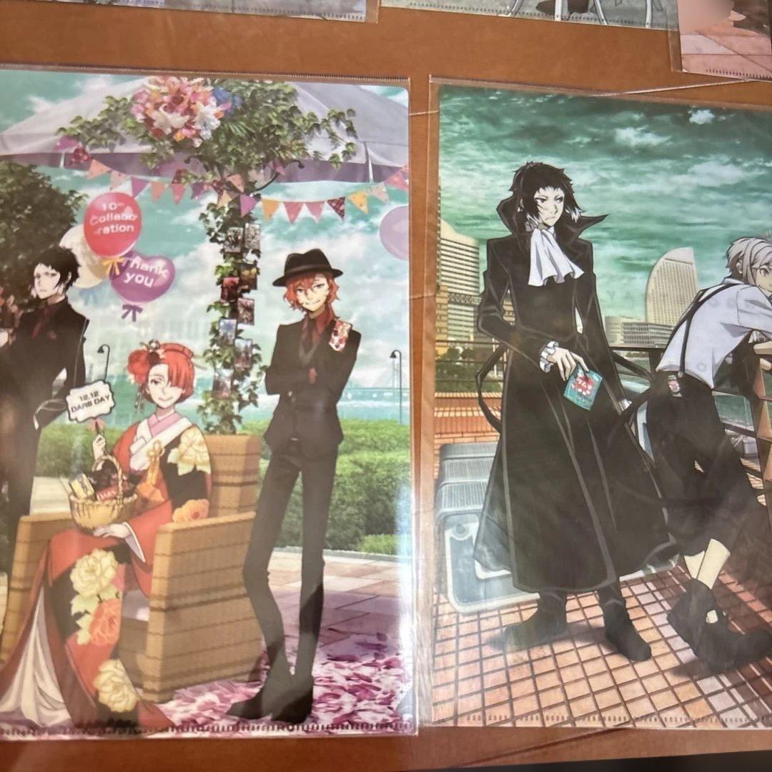 文豪ストレイドッグス 太宰治　芥川龍之介　クリアファイル 18枚 森永