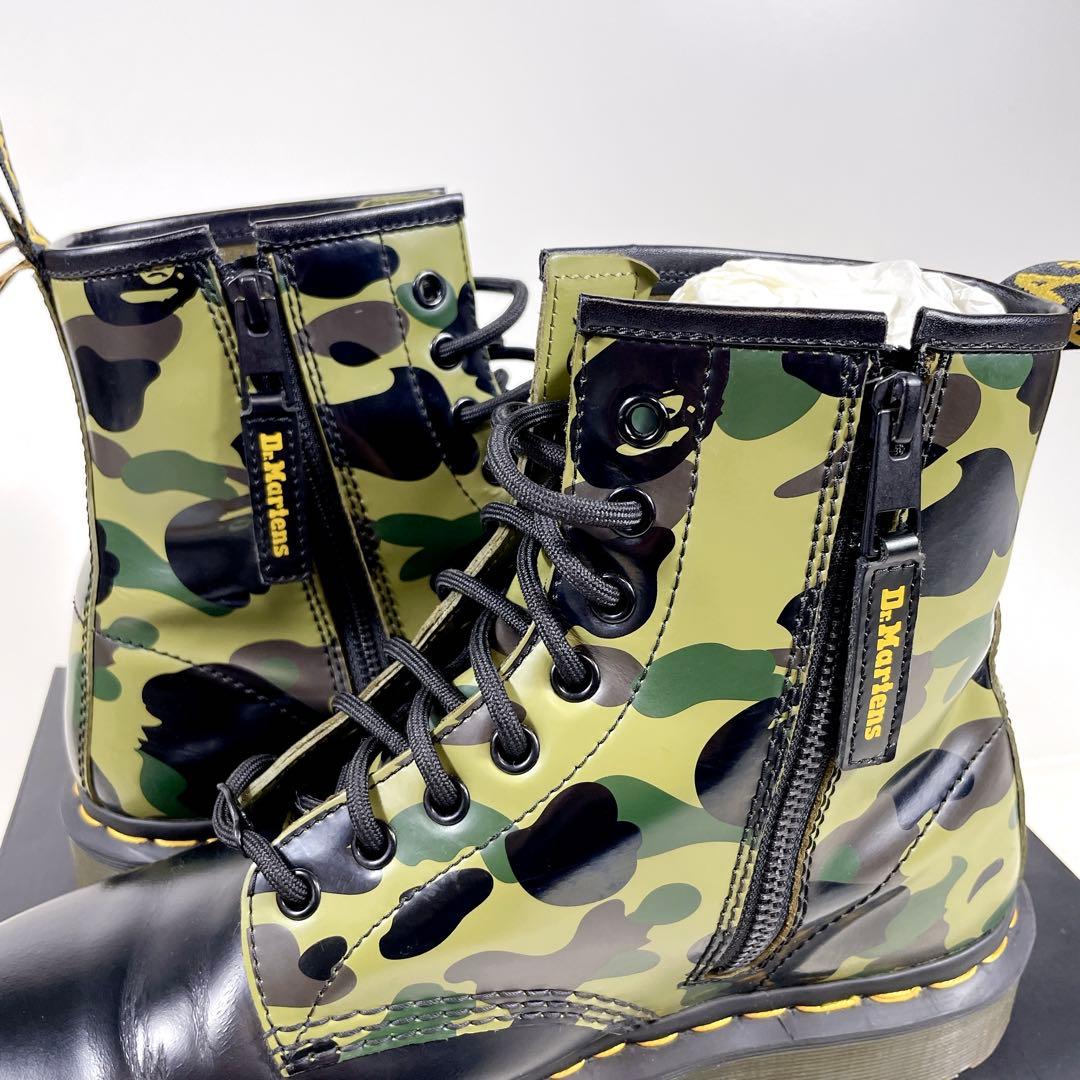 希少 ドクターマーチン × エイプ 60周年 8ホール ブー カモフラ 27cm